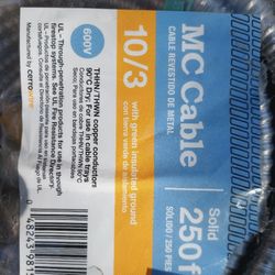10/3 Mc Cable  1.25$ Per Foot