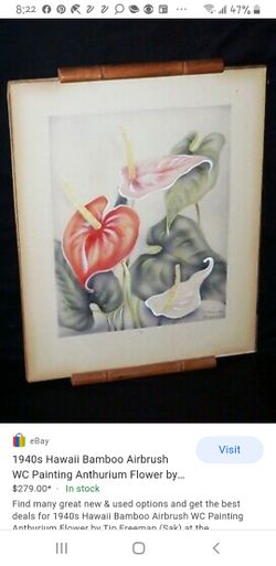 Vintage Original Tip Freeman 1930's Hawaiiana Paintings