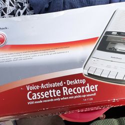 radio shack voice activated cassette recorder 