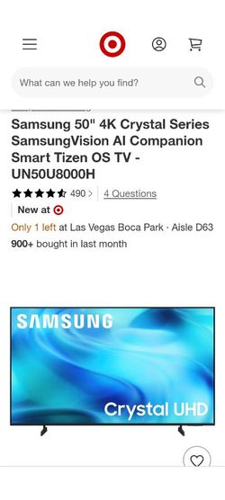 Samsung 50 inch 4k smart tv  like new condition
