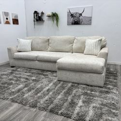 White Sectional Couch - Free Delivery