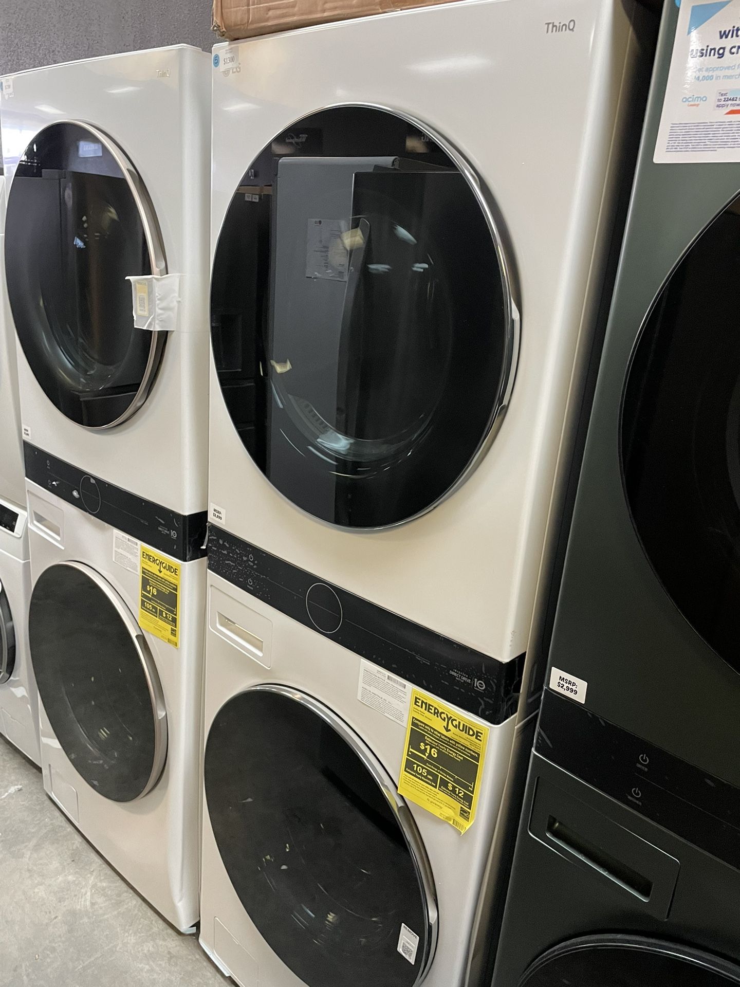 LG Front Load Laundry Tower - Washer/Dryer 