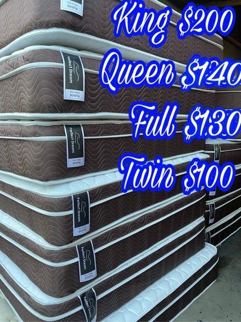 New Queen Pillow Top