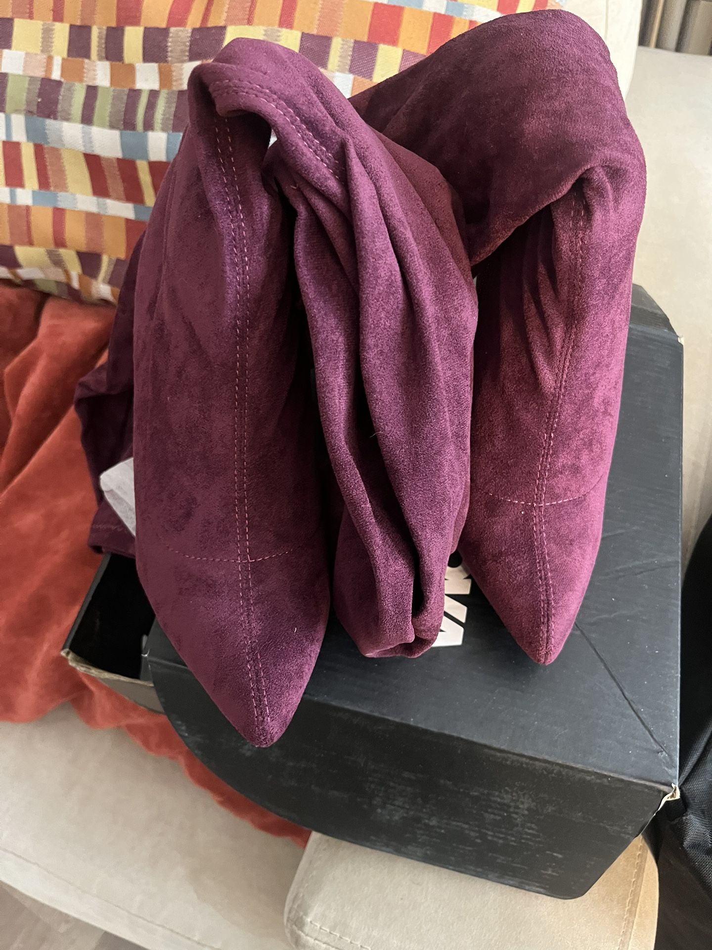 Fashion Nova, DONA400, Burgundy, Size 9