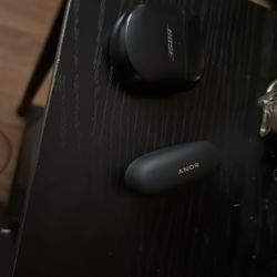 Wireless earbuds. Bose QuietComfort Ultra 2 And Sony WF1000XM5