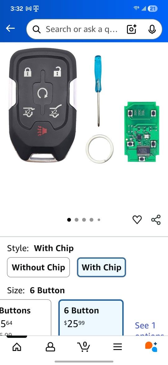 Yukon/Tahoe Keyfob With Chip