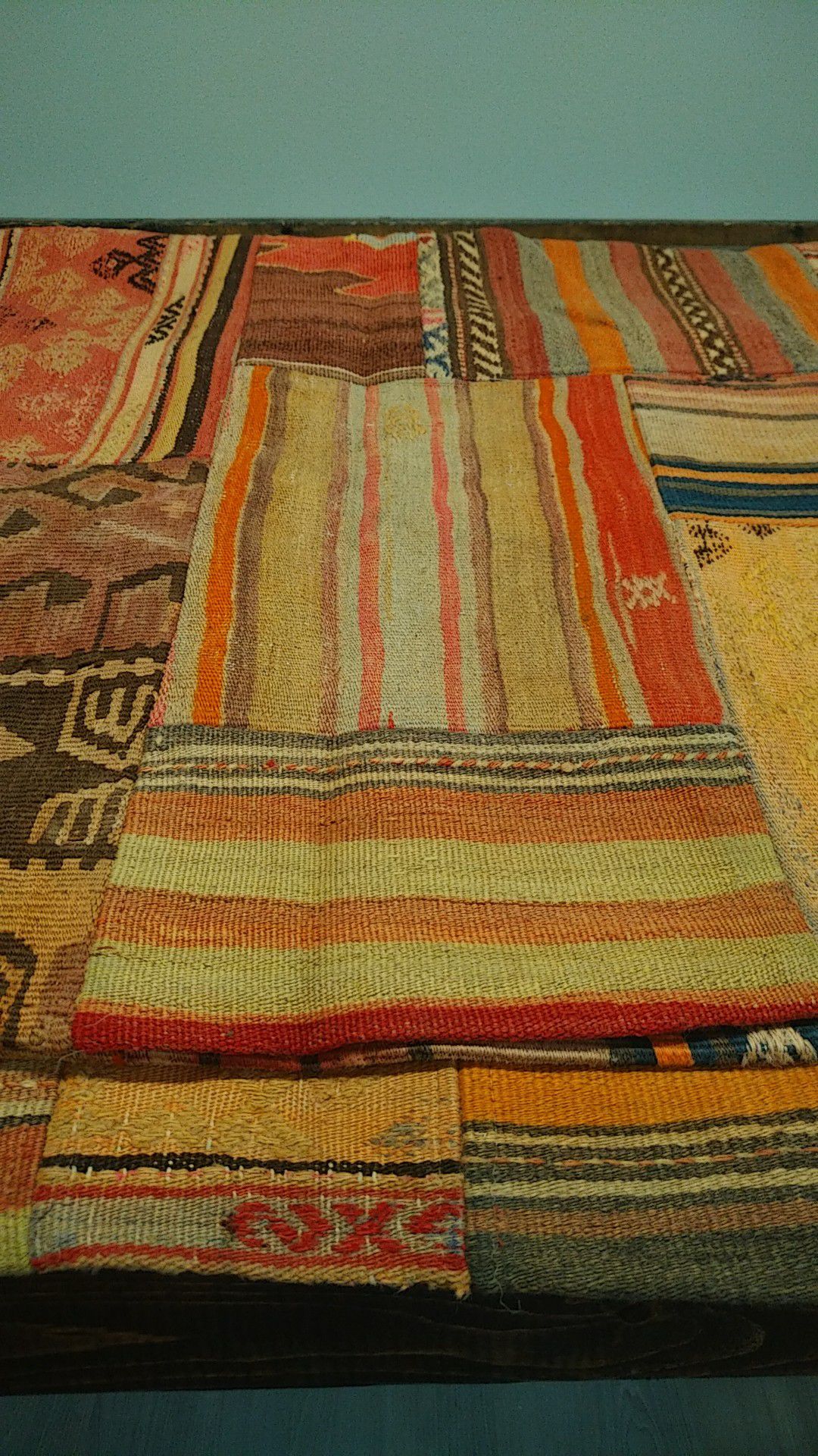 Traditional patch work Turkish rug