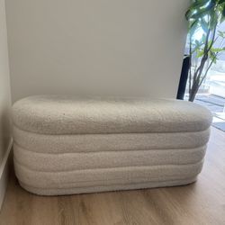 Storage Bench White