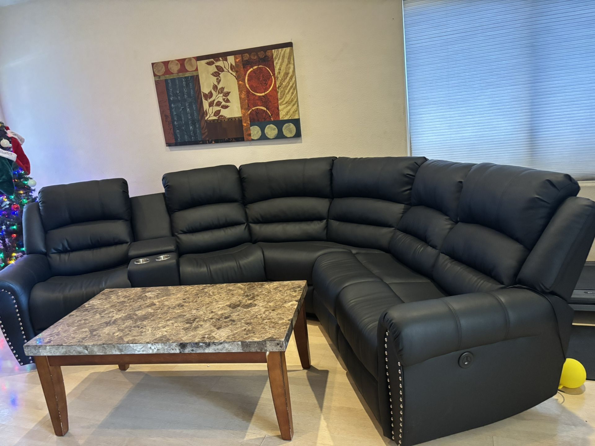New Black Leather Couches 