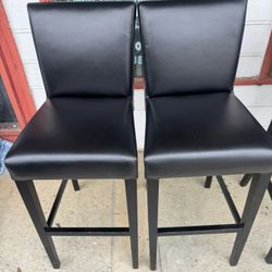 Leather bar stools