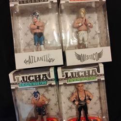 New Lucha legends Figures - 4 Piece Set (Read Description B4 Messaging)