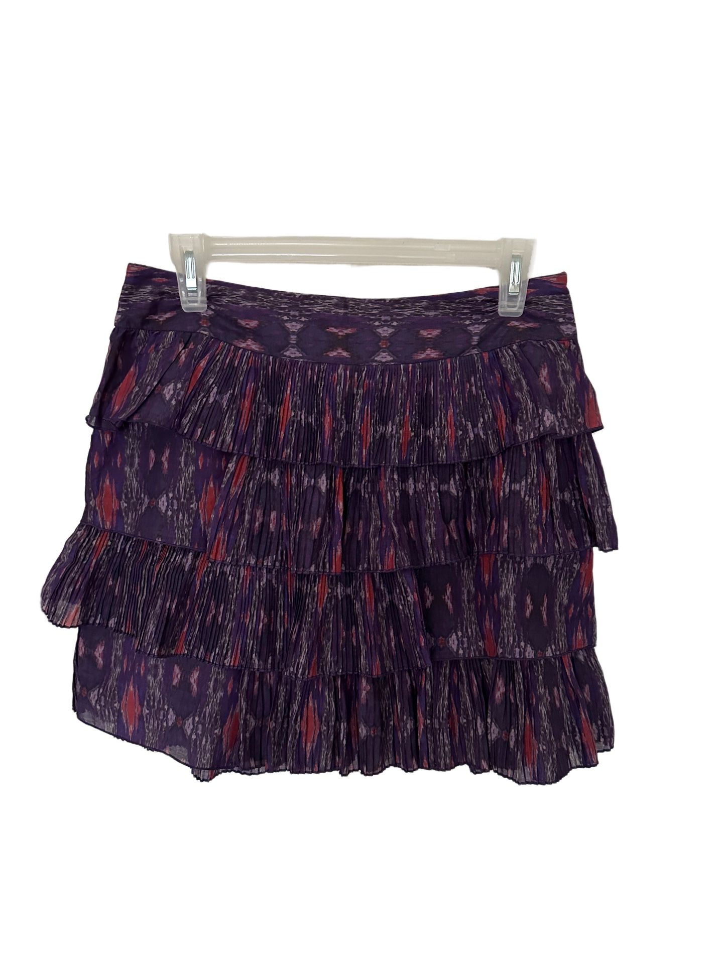Gap Woman’s Mini Purple Ruffled Skirt, Sz 4