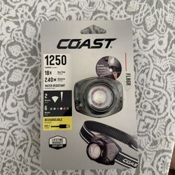 Coast Rechargeable LED Headlamp 1250 Very Bright Lumens