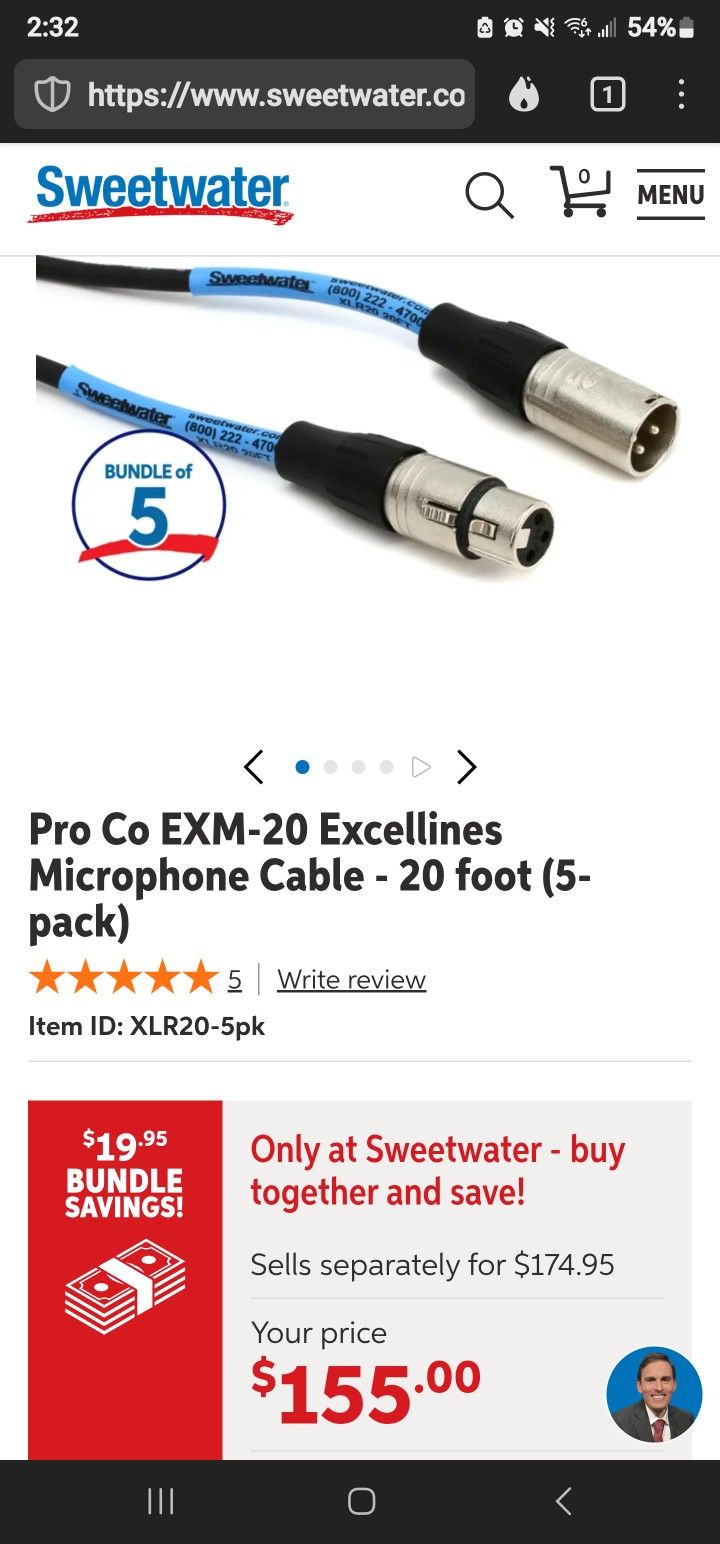 20ft XLR Cable Bundle