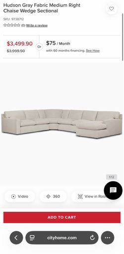 Large Sectional Sofa - L Shaped Sofa - Large Couch