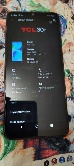 TCL 30t Phone 