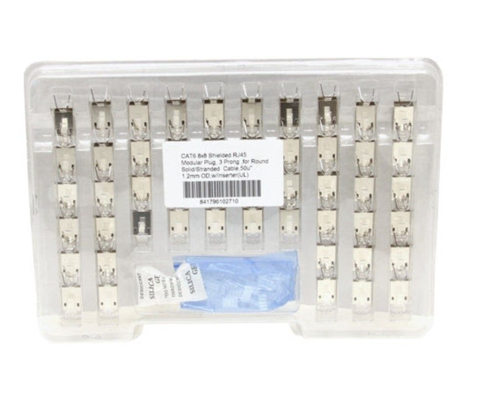 Shielded RJ45 Connector - CAT6, 6A - 1.05mm to 1.15mm ID
