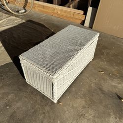 Wicker Basket Storage Bench $70 OBO