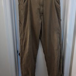 Wrangler pre-owned 36x28 Khaki carpenter jeans pants