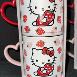 Hello Kitty Strawberry Mugs