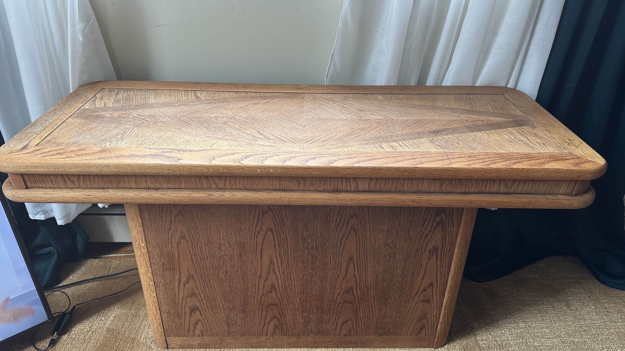 Wooden Mid century Modern Console Table