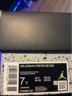 Jordan 4 phantom dust 7y