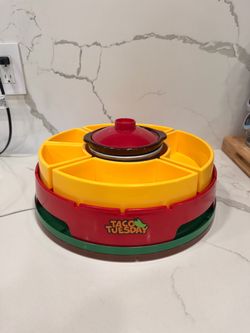 Taco Tuesday Rotating Taco Topping Serving Station