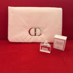 Dior Pouch With Miss Dior Perfume 