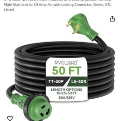 30 Amp 50 Foot RV Power Extension Cord,