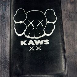 New! Custom KAWS Genuine Leather Unisex Wallet