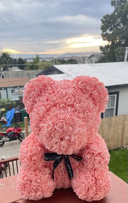 Rose Flower Bear