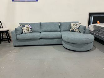 Ocean blue sectional