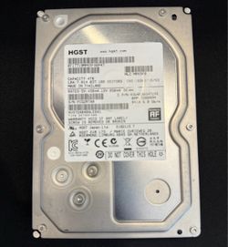 HGST 4TB Internal Hard Drive-7200 RPM - Excellent Condition