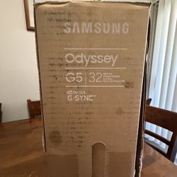 Samsung 32” Odyssey G5 1440p 180Hz Gaming Monitor – IPS, 1ms, G-Sync Compatible