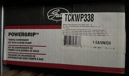 Timing Belt W Water pump Gates In TCKWP338