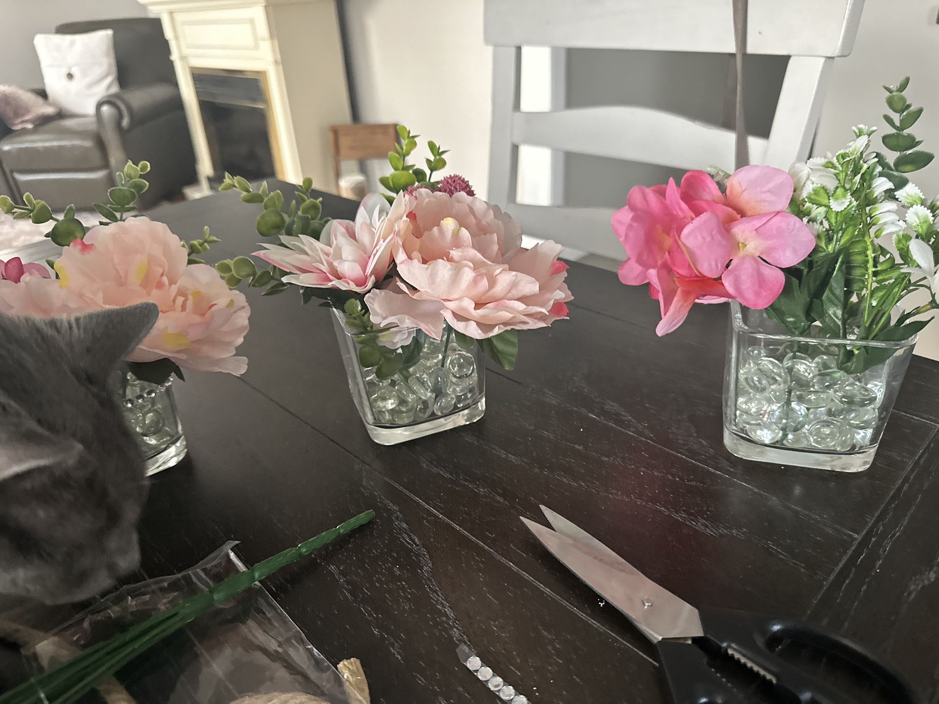 Glass Jar Flower Arrangements