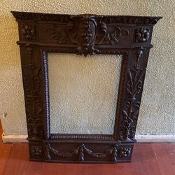 Antique Vintage Wooden Frame For Mirror Or Painting Large And Heavy!
