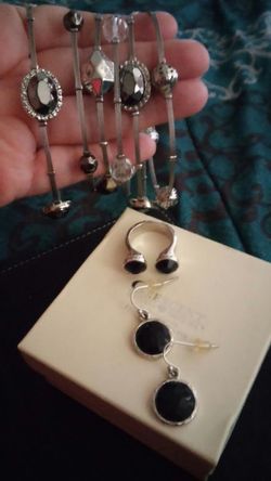 Bracelets ring and matching earrings