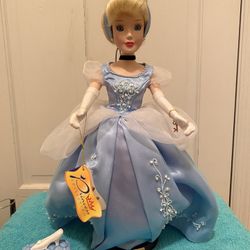 Cinderella Disney Brass Key Porcelain Doll