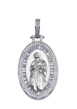 Silver Virgin De Guadalupe Pendant