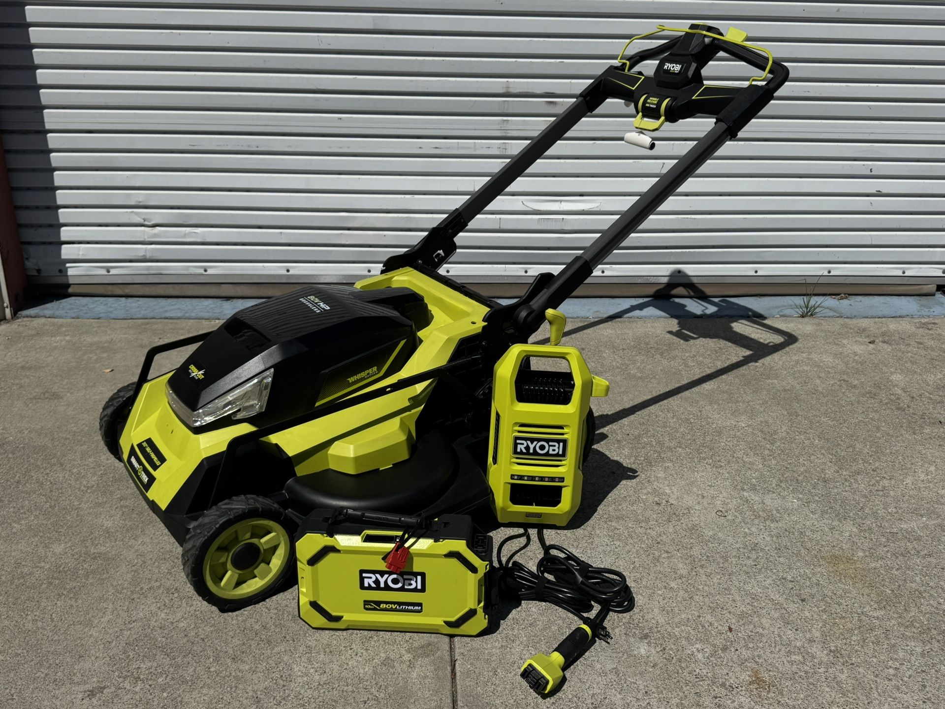 Gently Used Ryobi 80V HP Brushless Battery Cordless Electric 30 in. Multi-Blade Lawn Mower with Battery and Charger