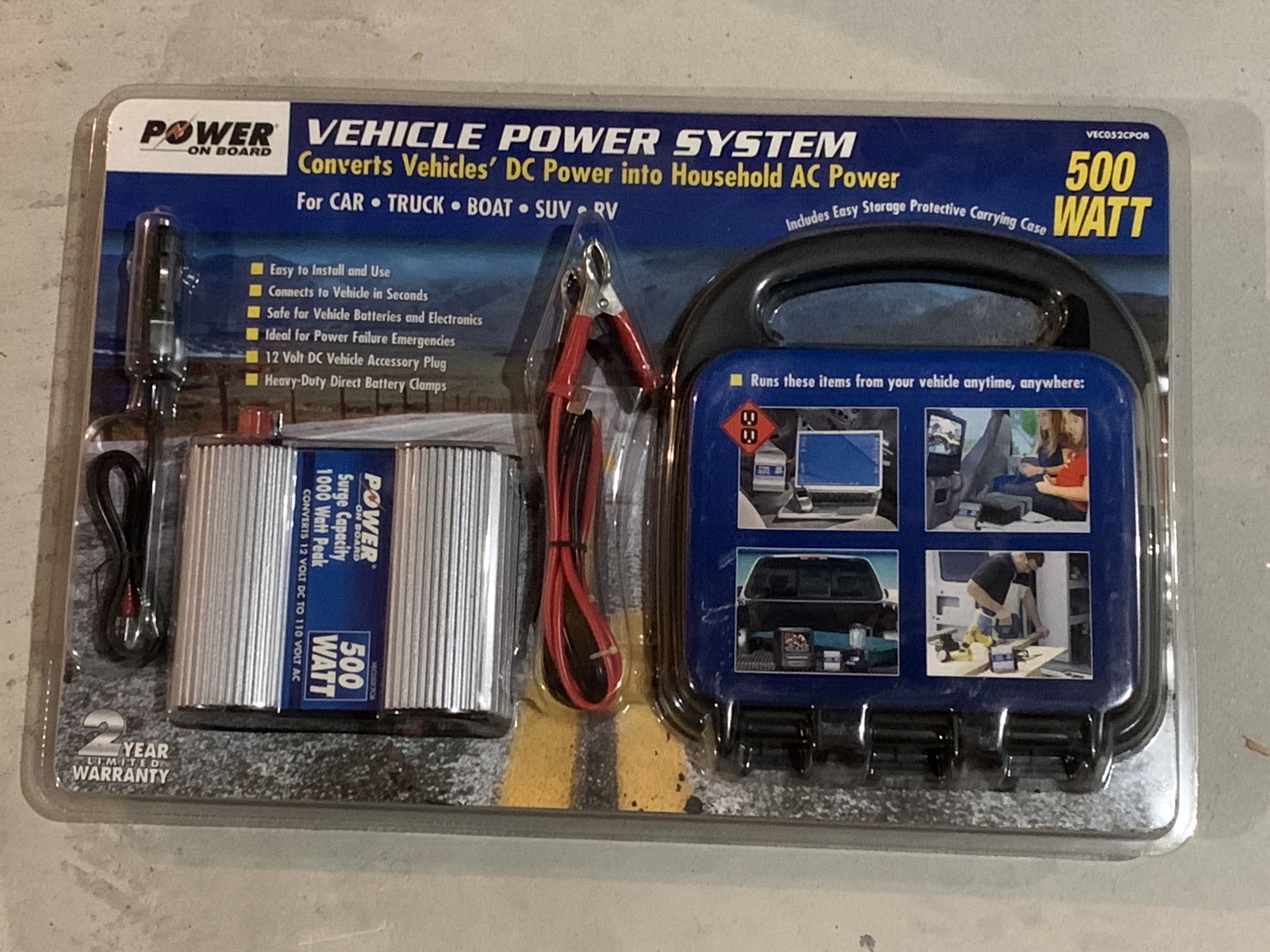 Automobile DC to AC power inverter