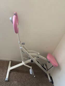 Pink squat machine
