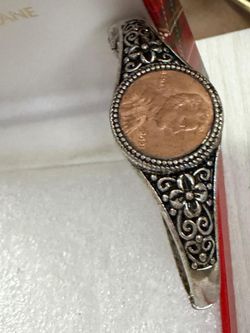 Pulsera Stainlend monedas joyería antigua