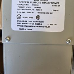 Transformer Step Down