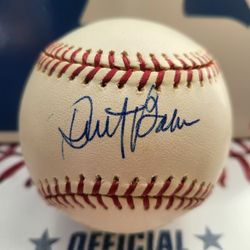 Dusty Baker signed baseball