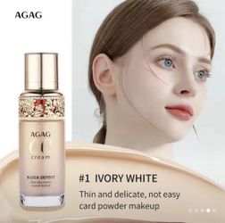 AGAG Foundation -40ml # 1- Ivory White