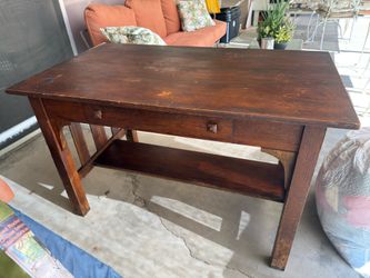 Arts and Crafts Library Table