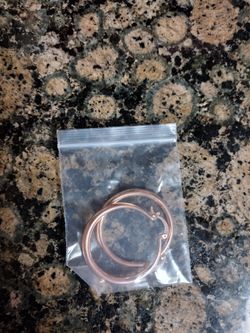 18K Gold Plated Hoop Huggie Earrings Simple Design *Pick Up Only*