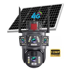 V360PRO 12MP 4G 3 picture solar panel Monitoring wireless camera, outdoor 1080P 12MP wireless network closed-circuit television PTZ security network c